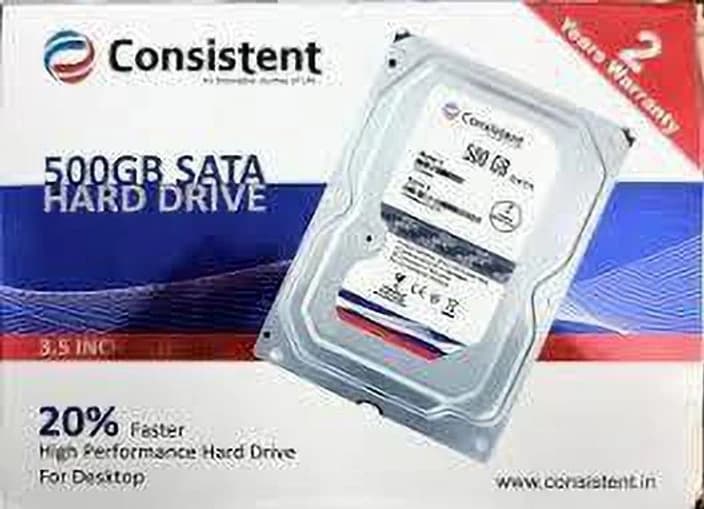 Consistent 500 GB SURVILLANCE DRIVE SATA Internal Hard Disk Drive (HDD)  (Interface: SATA)