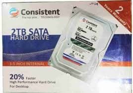 Consistent 2000 GB (2 TB) SURVILLANCE DRIVE SATA Internal Hard Disk Drive (HDD)  (Interface: SAT)