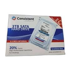 Consistent 3000 GB (3 TB) SURVILLANCE DRIVE SATA Internal Hard Disk Drive (HDD)  (Interface: SAT)
