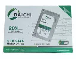 DAICHI 1000 GB (1 TB) SURVILLANCE DRIVE SATA Internal Hard Disk Drive (HDD)  (Interface: SATA)