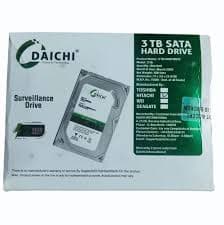 DAICHI 3000 GB (1 TB) SURVILLANCE DRIVE SATA Internal Hard Disk Drive (HDD)  (Interface: SATA)