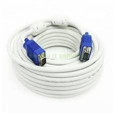 VGA CABLE 20 METER WHITE