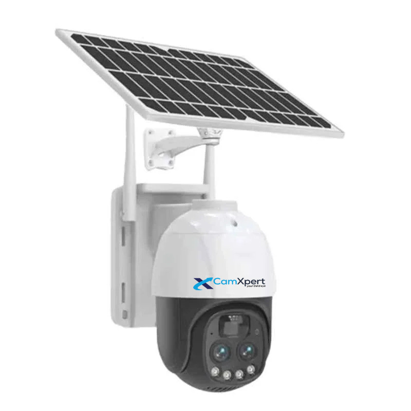 CamXpert CX-4GS3M-10X 3MP 10X optical ZOMM 4G Solor PTZ (Ghoomne Wala) Water Proof, Outdoor, 2 Way Talk CCTV Camera