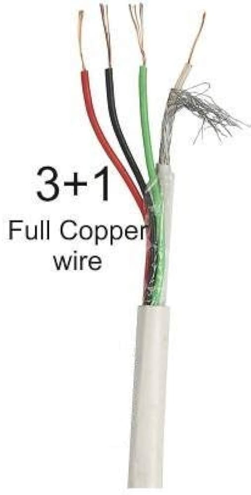 CamXpert (90 meter Roll) 3+1 Copper CCTV Cable 24 AWG 14/42